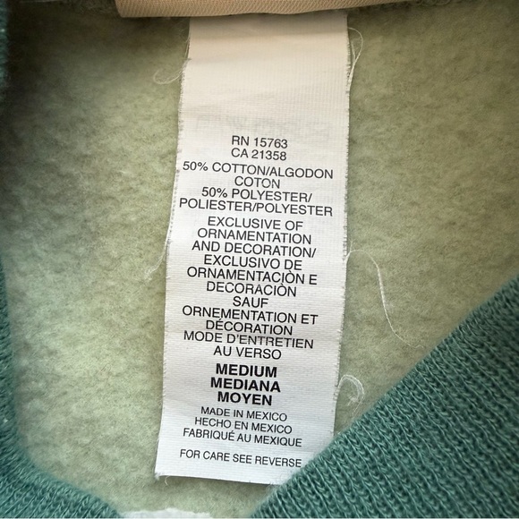 Vintage Morning Sun Top Stitch Women's Sweater Size M Green Embroidered Heart - Picture 7 of 7